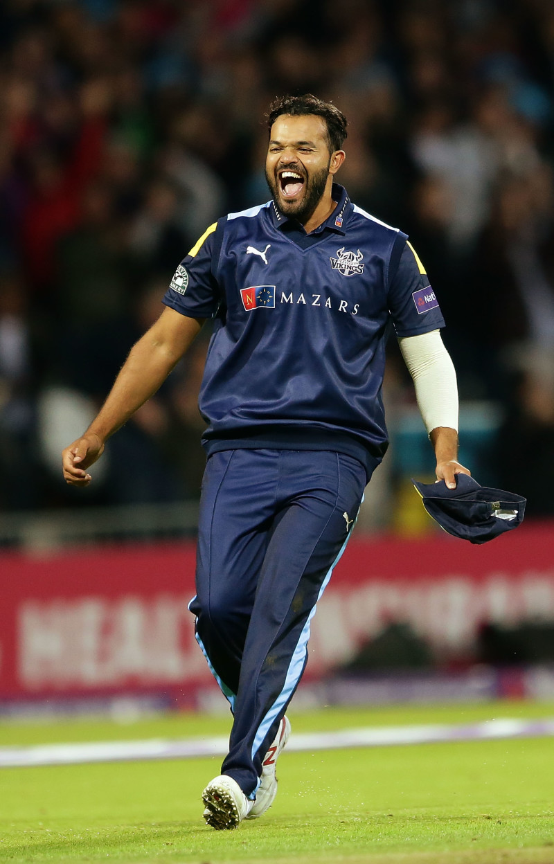 Main image for Emotional Azeem receives county cap and now prepares for finals day