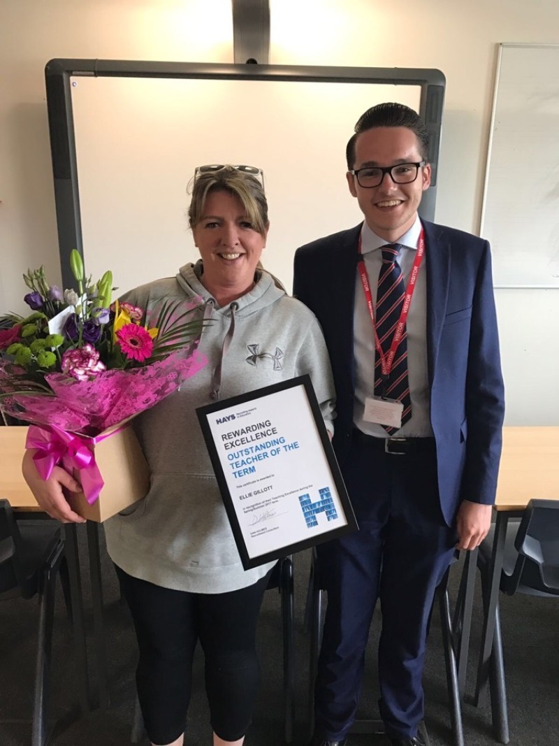 Main image for Supply teacher scoops prestigious award