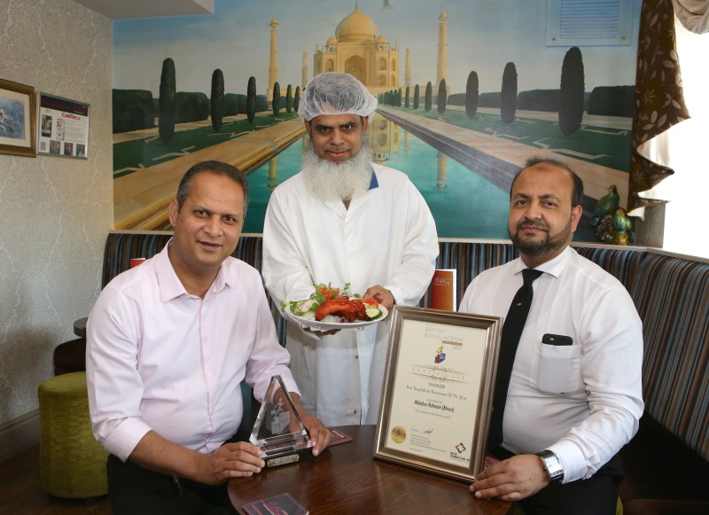 Main image for Award on the menu for curry house