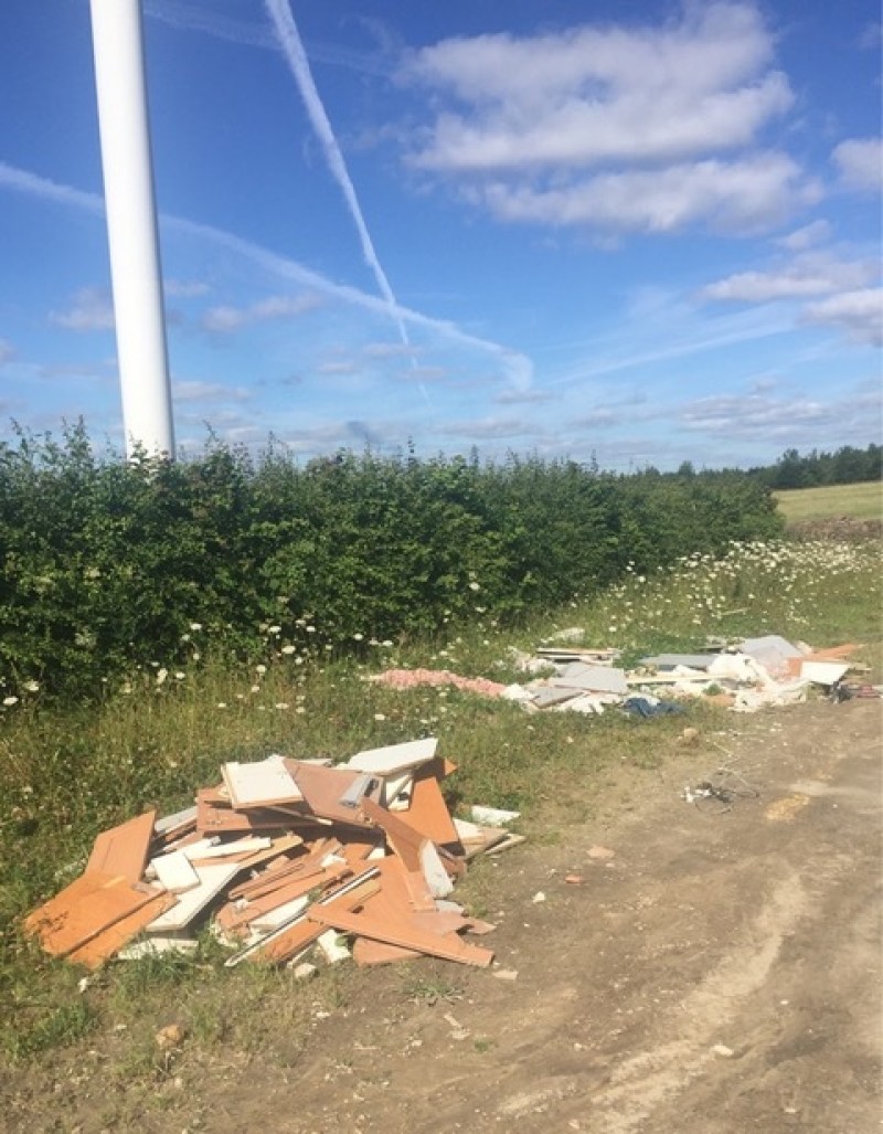 Main image for Flytippers target wind farm