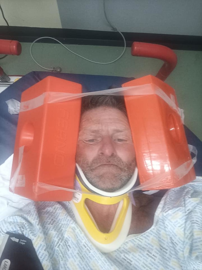 Main image for Fundraiser Jim ends up in hospital