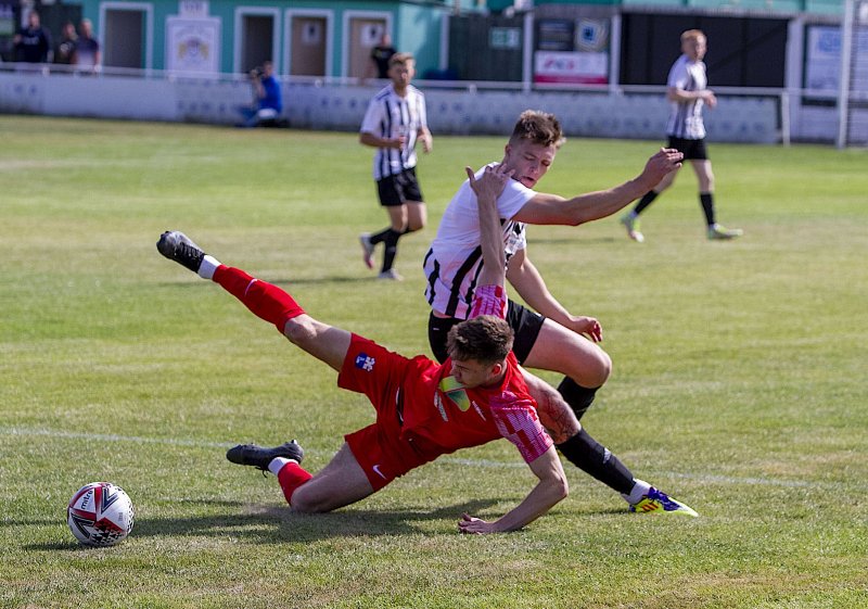 Athersley Rec in action against Rossington on Saturday