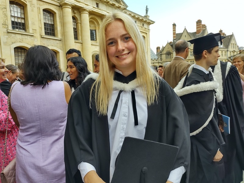 GRADUATE: 21-year-old Jennifer Hunt.