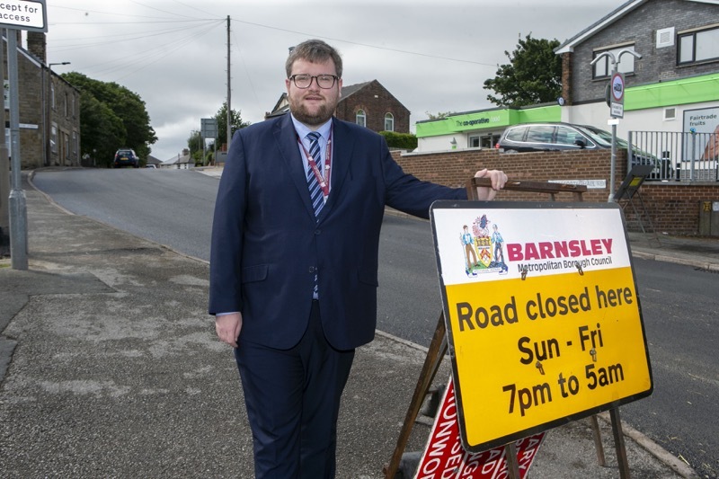 Roadworks Ahead: James Higginbottom at the site of the impending roadworks on Keresforth Hill. Picture Shaun Colborn PD092460