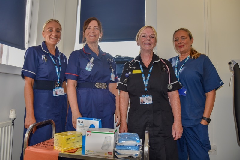 LIFELINE: Laura Johnson, Julie Bassendale, Nicola Wroe and Michelle English.