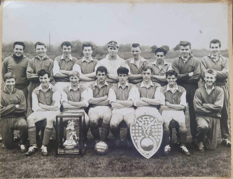 Alan Ogley with Barnsley boys