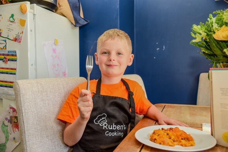 LITTLE CHEF: Ruben Ferris. Picture: Andrew Copley.