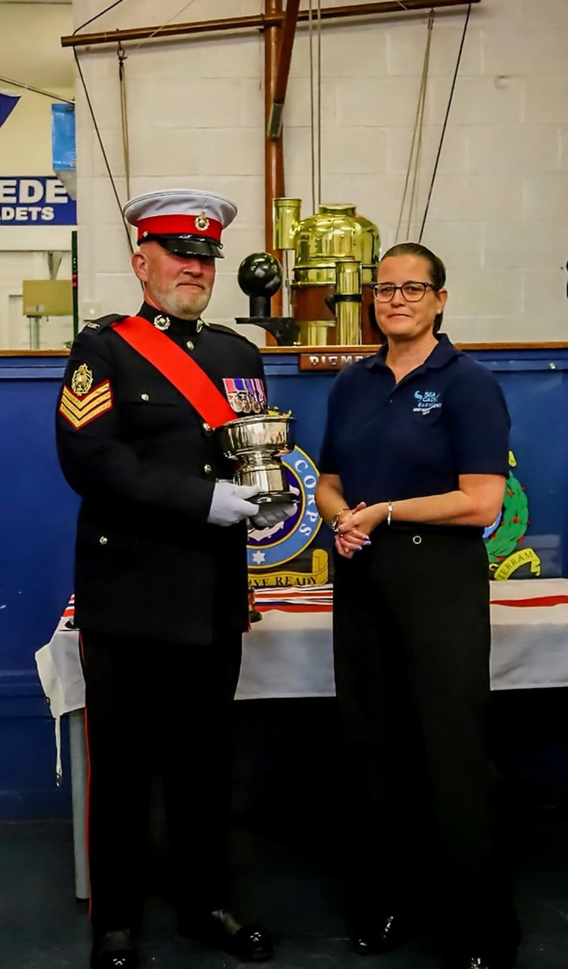 YOUTH CHAMPIONS: Barnsley Sea Cadets’ Commanding Officer John Daley and Chairperson Lorna Smith.