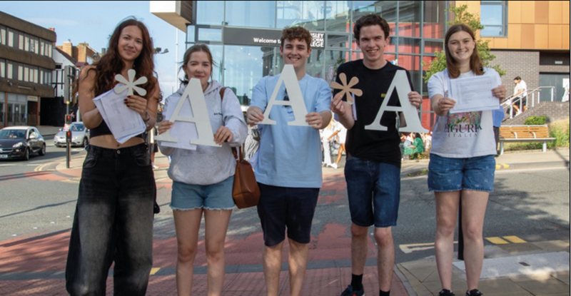 A DAY TO REMEMBER: Above: Bel Hood, Emily Goodyear, Billy Cowley, Joe McHale and Niamh Deakin.