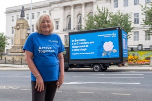 INEQUALITY: Lesley Penty outside the town hall.