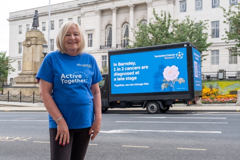 INEQUALITY: Lesley Penty outside the town hall.