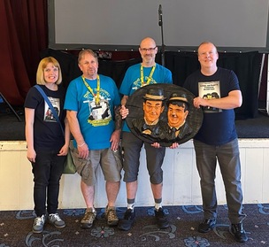 AWARD-WINNING: Rebecca and Dean Sills with Andy Waterman and Dave Ballard.