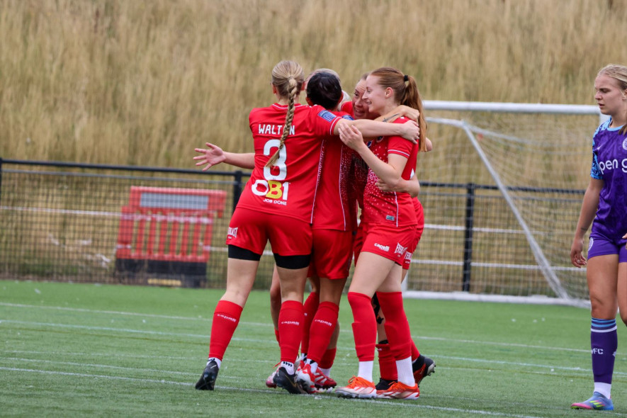 Good start: Barnsley WFC against Worcester City. Pictures: TrueMatchVisuals.