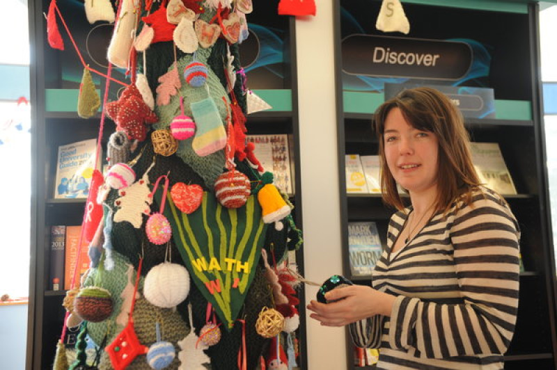 Main image for Knitting fans create Christmas purl