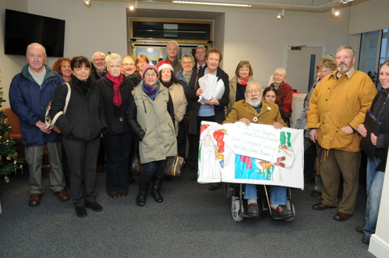 Main image for 13,000 signature petition handed in to council against proposed demolition of town centre library