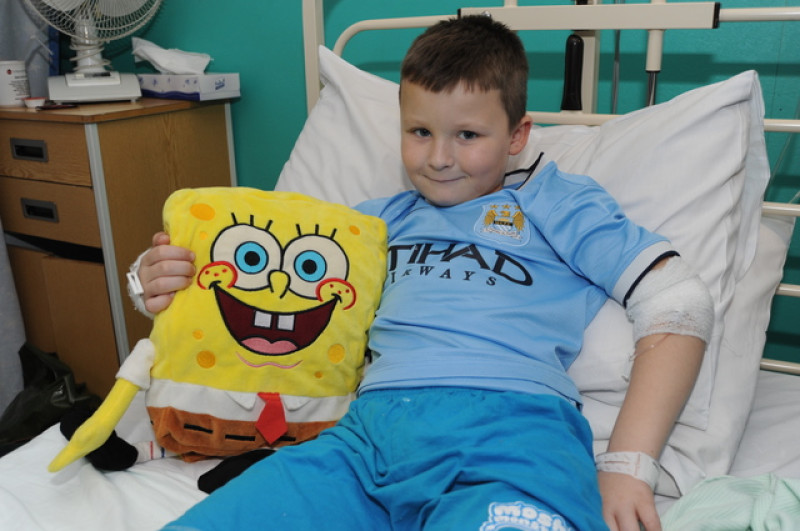 Main image for Reece back home after accident