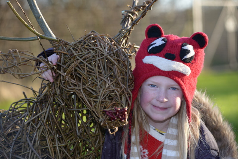 Main image for Reindeer willow sculpture turns heads