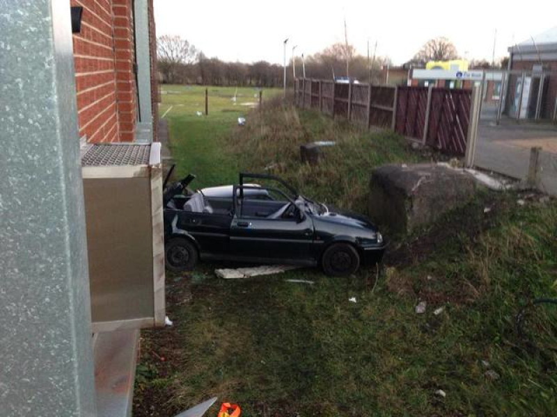 Main image for Fears after accident narrowly misses gas pipe