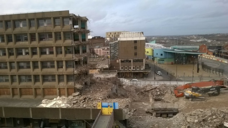 Main image for Demolition work halted until new year