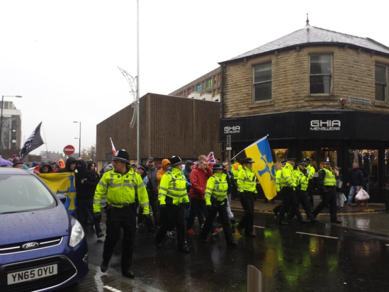 Main image for Right-wing protesters take to streets over immigration