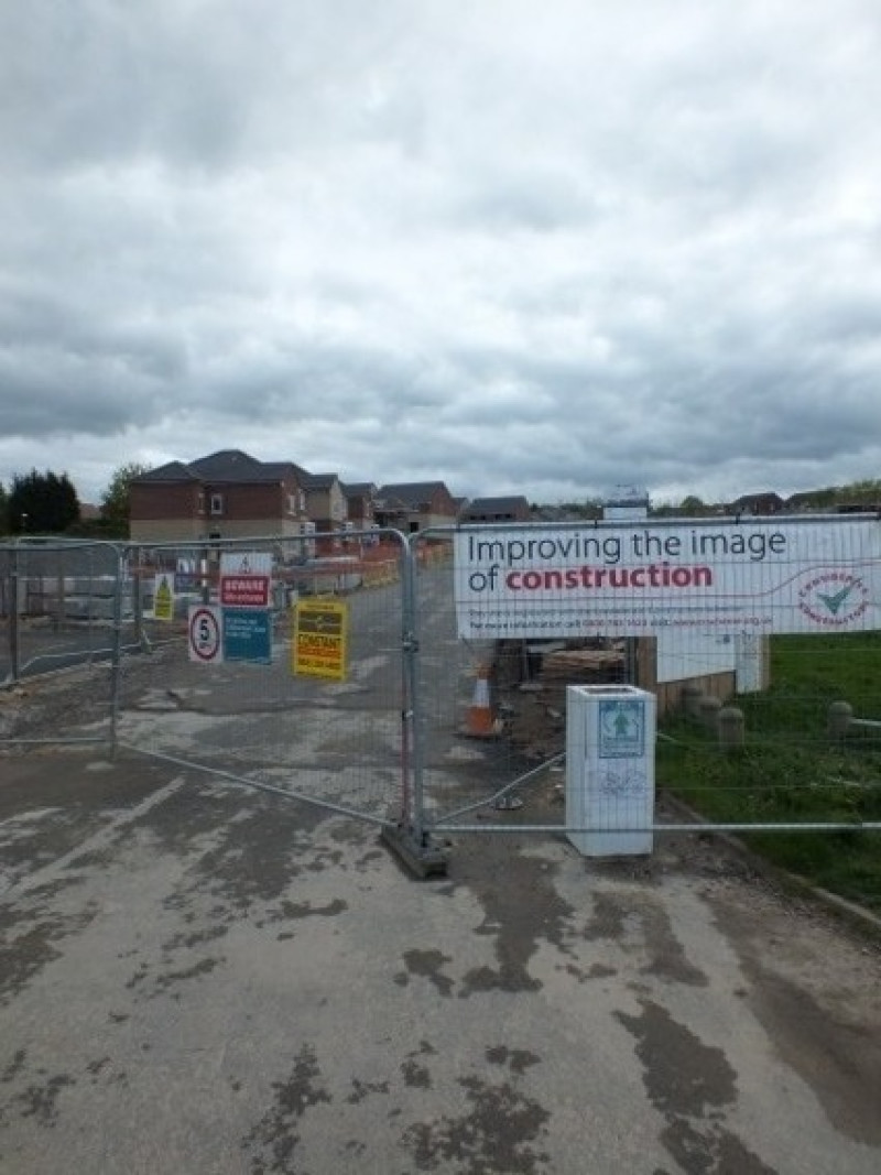 Main image for Work begins again at unfinished building site