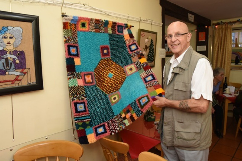 Main image for Colourful display by experienced rug maker