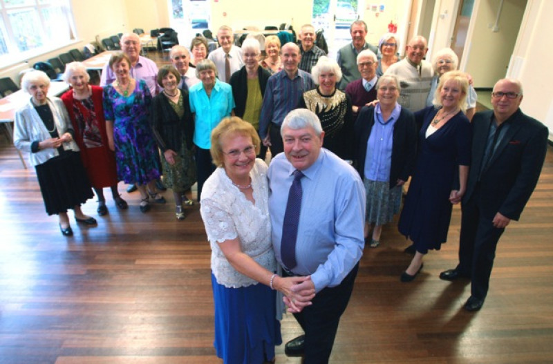Main image for Dancing couple celebrate golden wedding anniversary