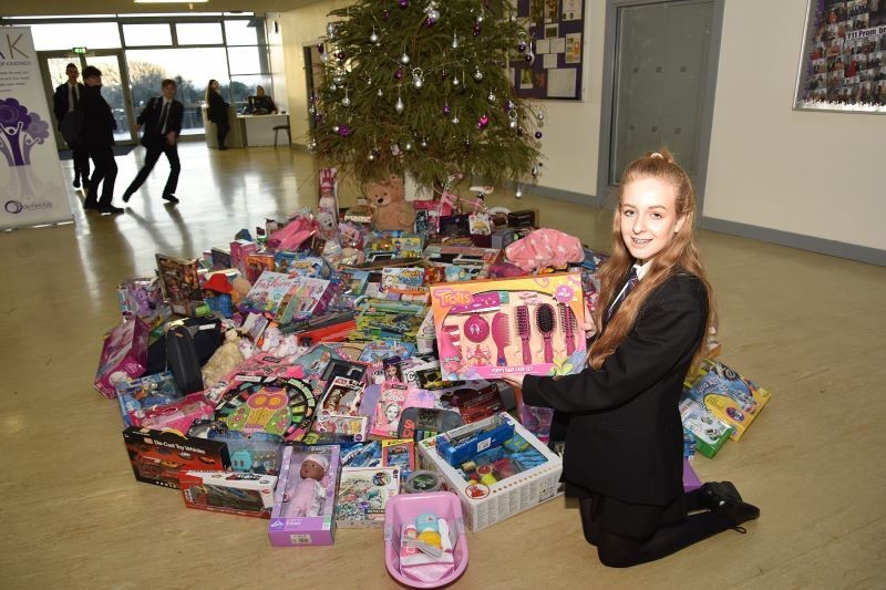 Main image for Huge charity haul collected in school