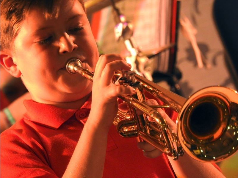 Main image for Ethan has good reason to blow his own trumpet...