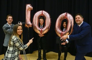 Kids make it into the 100 club... Image
