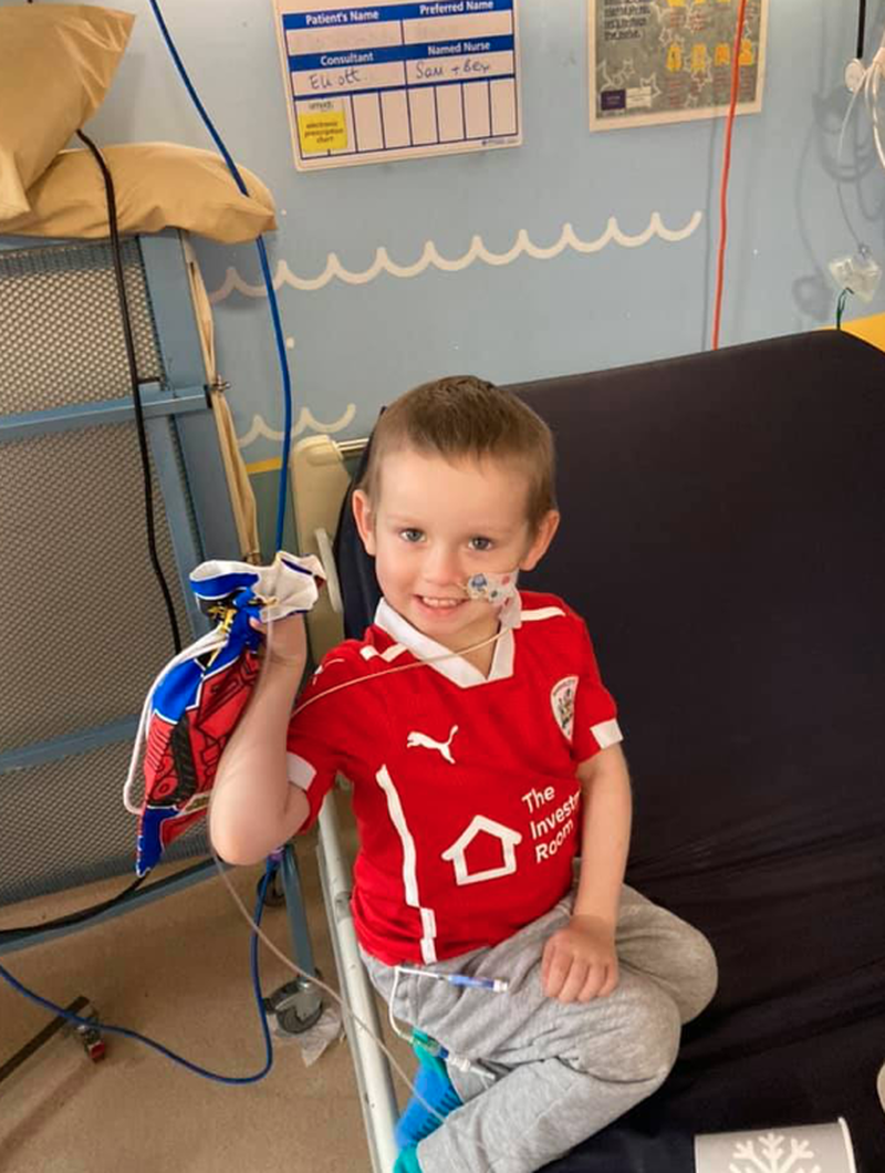 Main image for Cancer-battling youngster’s still smiling