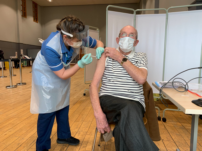 Main image for First vaccine delivered to pensioner