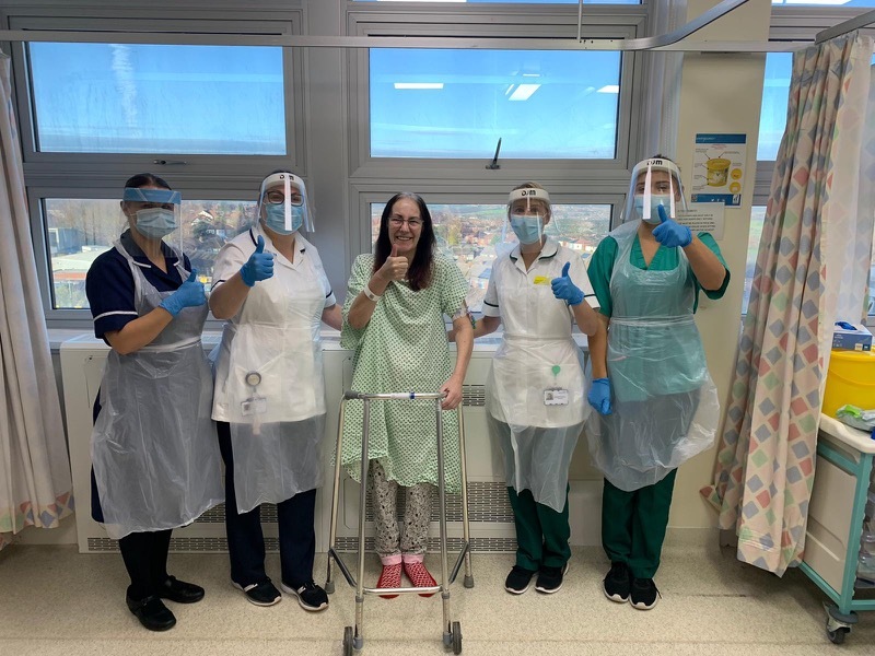 Main image for Intensive care patient pays tribute to hospital staff