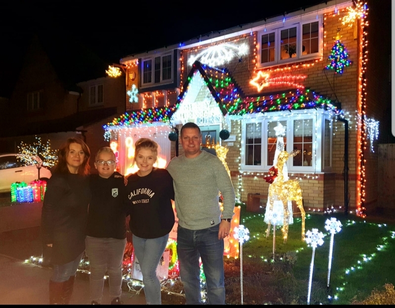 Main image for Family do their bit to raise Christmas spirit