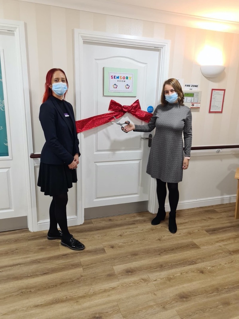 Main image for MP opens care home’s sensory room