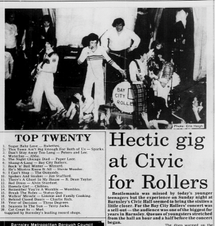 Chart topping performances at the Civic - looking back to 1974 Image