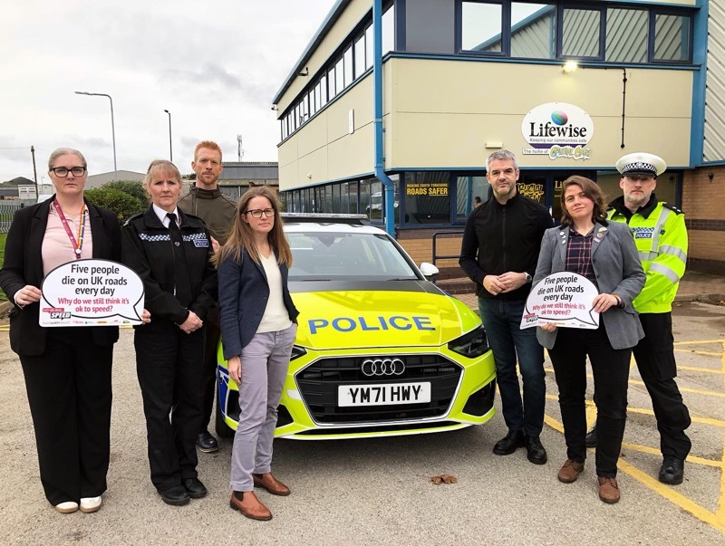 SAFER ROADS: South Yorkshire Mayor Oliver Coppard alongside Ed Clancy supporting the week.