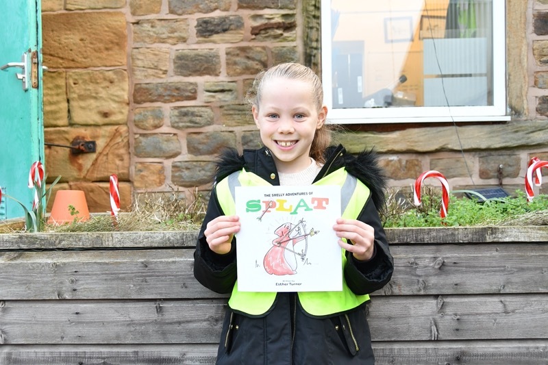 Author Esther Turner with her new book The Smelly Adventures of Splat