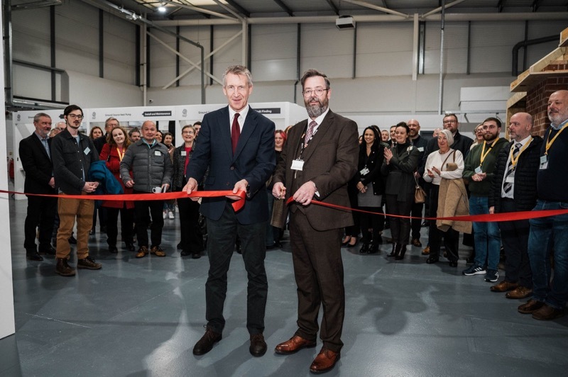 OPENING: Barnsley North MP Dan Jarvis and CEO David Akeroyd.