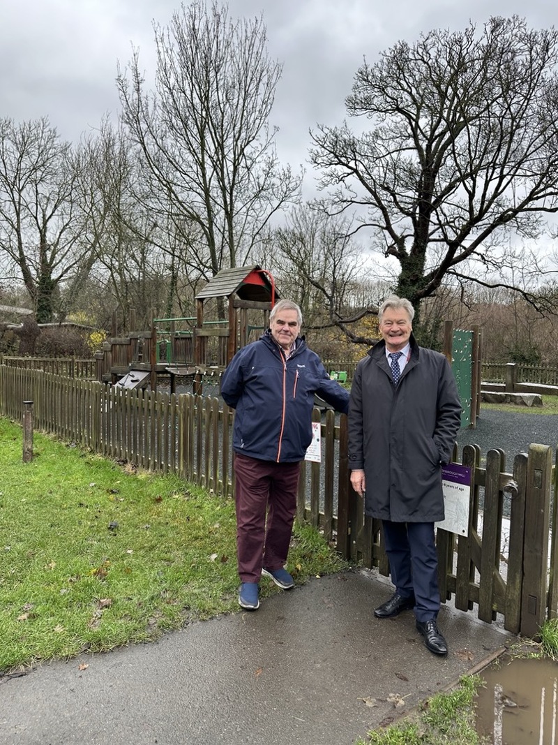 CONNECTION: Councillors Roy Bowser and John Clarke.