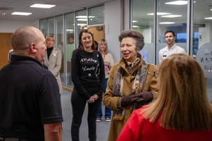 ROYAL VISIT: Princess Anne at GXO.