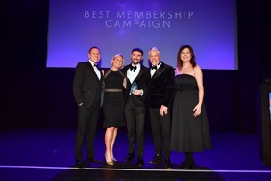 TOP AWARD: BPL’s team with Natalie Sawyer, who hosted this year’s National Fitness Awards.