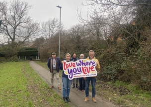 SAFER STREETS: Residents’ safety has been boosted thanks to the installation of better lighting.