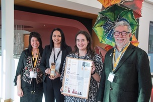 SPECIAL FIRST: Barnsley College are the first in the world to receive the award.