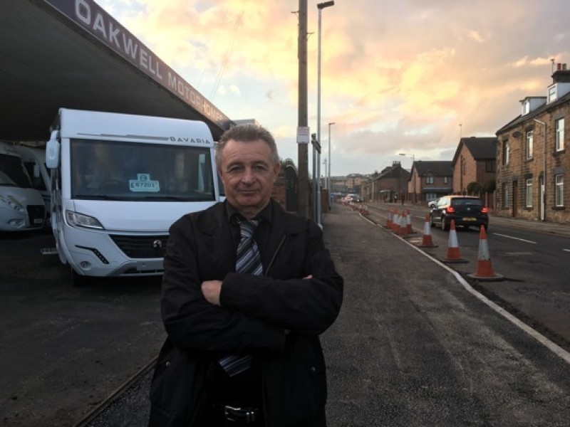 Main image for Businessman hits out at cycle lane