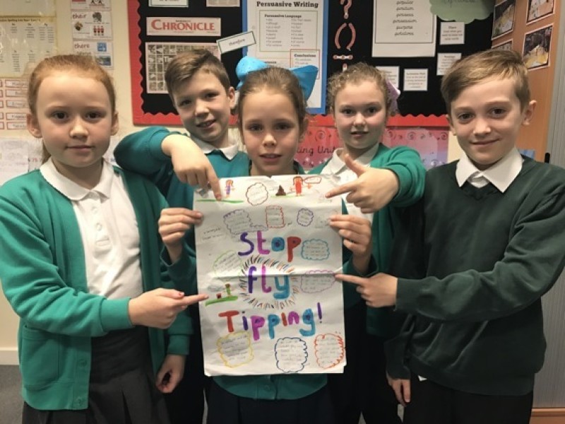Main image for Schoolchildren hit out at fly-tipping