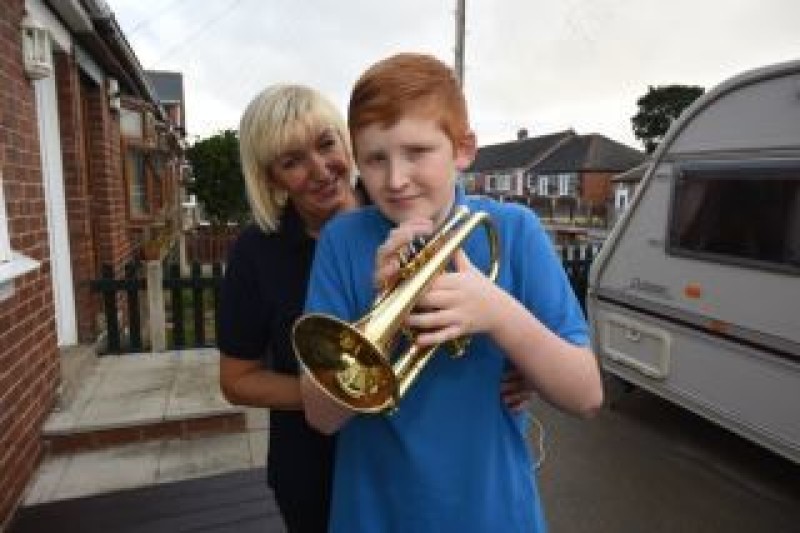 Main image for Brandon made his family proud by carrying on musical tradition