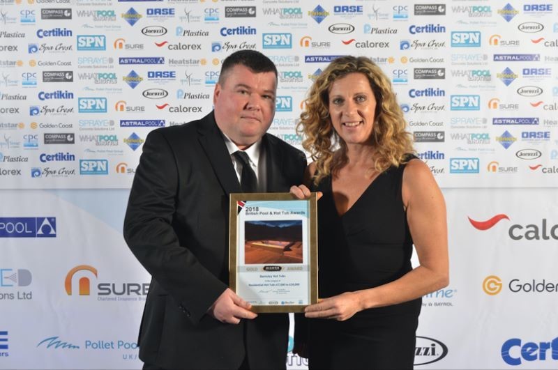 Main image for Hot tub firm makes a splash at awards bash