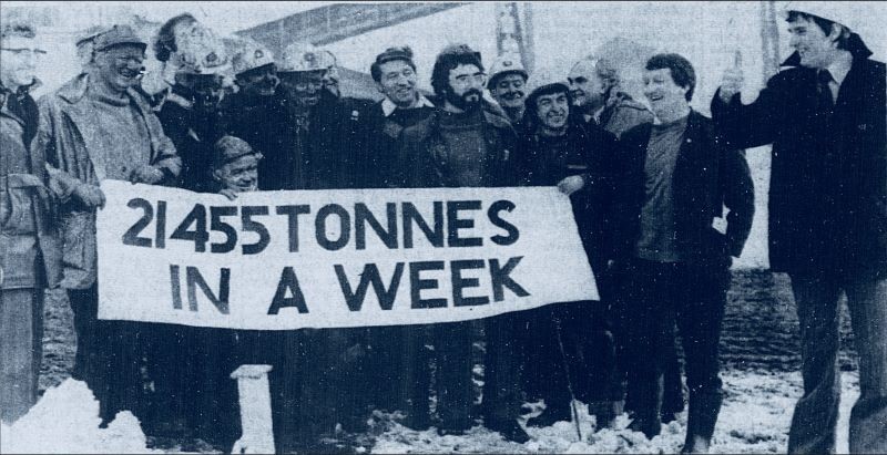 Main image for Dodworth miners praised for digging up a fortune at colliery