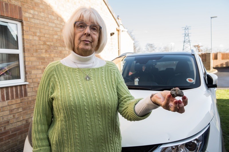 Main image for Brick thrown at pensioner’s car